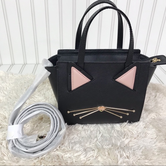 NWT Kate Spade Jazz Things Up Cat Mini Hayden Bag - Picture 4 of 8